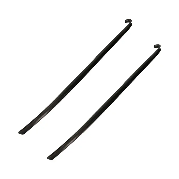 Schoenlepel - 2x - Lang - Kunststof - Zwart - 77 Cm - Schoentrekker thumbnail