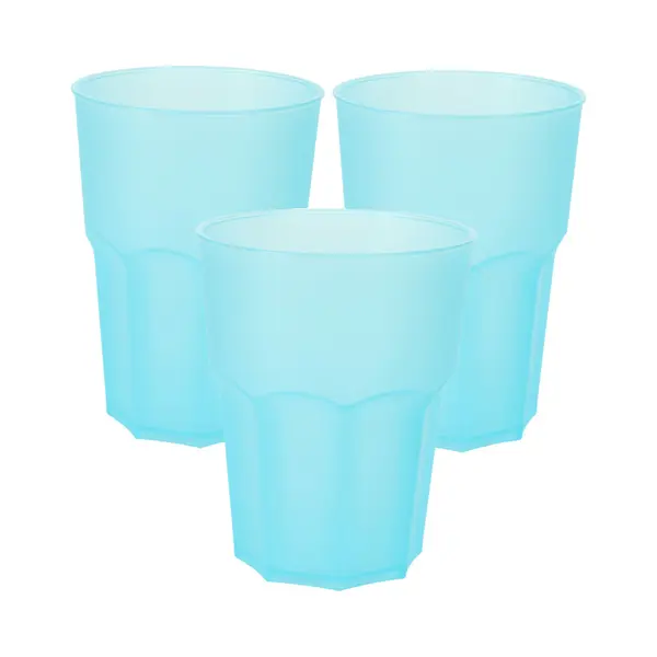 Excellent Houseware Drinkbekers - 6x - Blauw - Kunststof - 480 Ml - Onbreekbare Camping En Kinder Bekers thumbnail
