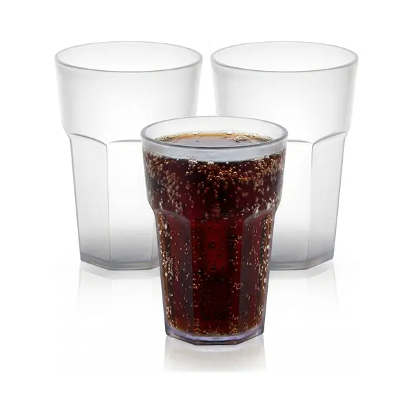 Plasticforte Onbreekbaar Drinkglas - 6x - Kunststof - Transparant - 520 Ml - Drinkglazen - 9 X 13 Cm - Stapelbaar thumbnail
