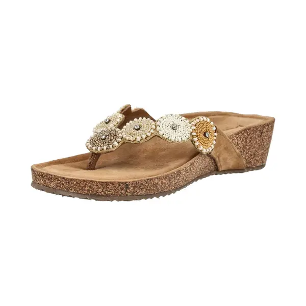 Lazamani Teenslipper Beige / Camel / Grijs / Wit thumbnail