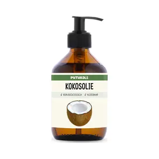 Puturals Mct Öl 100% Bio & Fraktioniert - 300ml - Mct Öl C8 Für Keto - Flüssiges Kokosöl Für Haar Und Haut - Rein Und Cosmos Zertifiziert