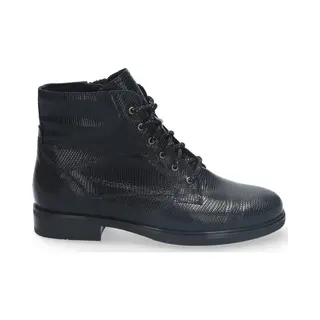Durea - 9832 H - Hoge SneakersVeterbootsDames VeterschoenenDames SneakersHalf-hoge Schoenen - Kleur, Zwart - Maat, 39