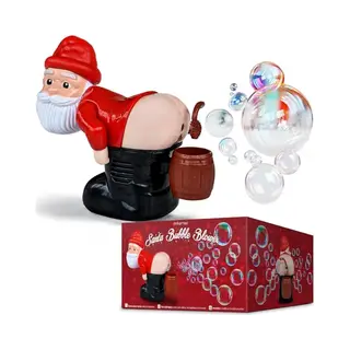 MikaMax Kerstman Bubbelmachine – Santa Bubble Blower – Magische Kerstdecoratie Met Zeepbellen