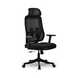 Bayt Bureaustoel, Ergonomisch, Verstelbaar, Hoofdsteun, Zwart