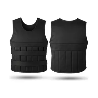 Fitby Gewichtsvest 10KG - Verstelbaar Gewichtsvest - Krachttraining&Crossfit - Zwart