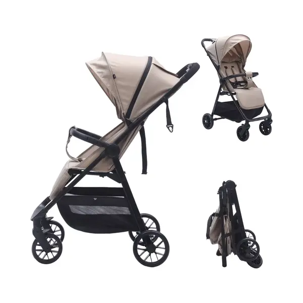 Bebies First Buggy Mio - Lichtgewicht Opvouwbare Buggy- 5 Verstelbare Standen - Zwenkwielen, Zonnekap & Boodschappenmand - Geschikt Vanaf 6 Maanden thumbnail