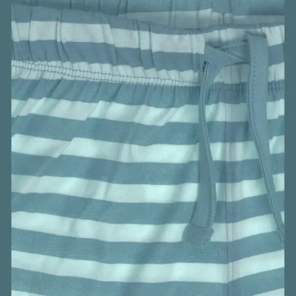 Little Label - Fynn Jongens Zomerpyjama - Aqua Blauw Streep - 4Y/98-104 - Maat, 98/104 - Bio-katoen thumbnail