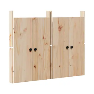 VidaXL Keuken Deur 2 Pcs Crème 50 X 9 X 82 Cm Massief Grenenhout