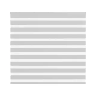 VidaXL Zebra Rolgordijn 160x150 Cm Stofbreedte 155, 9 Cm Lichtgrijs