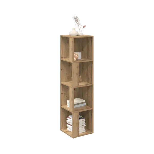 Vidaxl - Corner Cabinet Artisan Oak 33x33x132 Cm Engineered Wood thumbnail