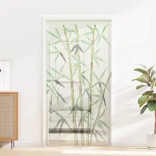 VidaXL Insekten-Türvorhang Bambus Druck 100x200 Cm Bambus