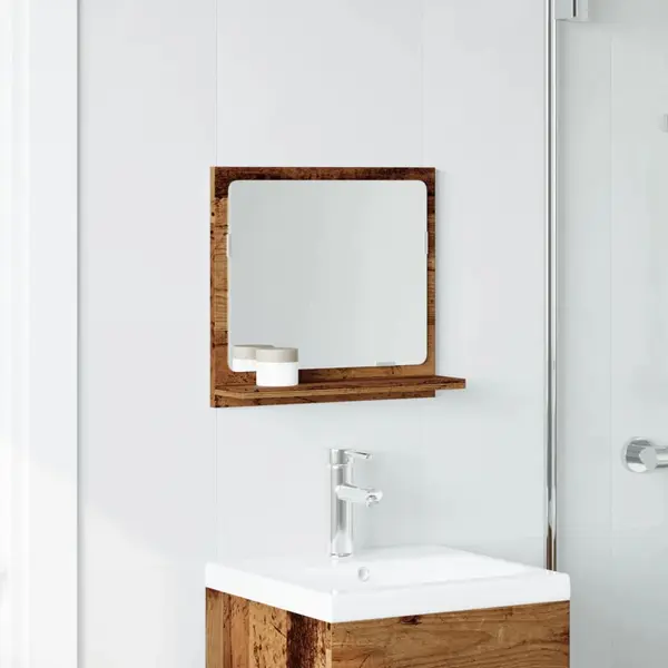 Bathroom Mirror Cabinet Old Wood 40x11x37 Cm Engineered Wood Vidaxl thumbnail