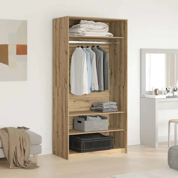 Vidaxl - Kleiderschrank Artisan-eiche 100x50x200 Cm Holzwerkstoff thumbnail