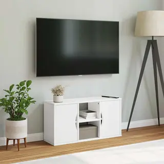 Vidaxl - Tv Cabinet Odda White 79x24x40 Cm Solid Wood Pine