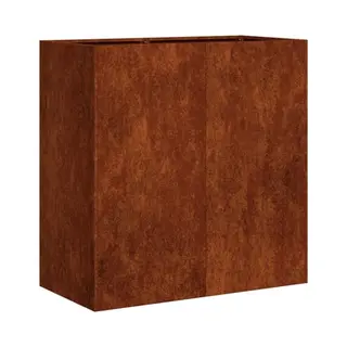 VidaXL Plantenbak Roestig 80x40x80 Cm Weervast Staal