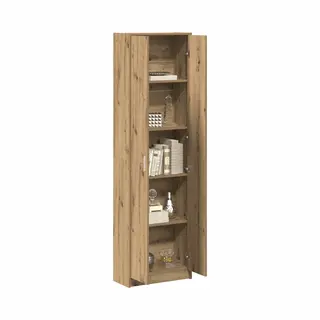 VidaXL Kast Eiken Ambachtelijk 55 X 25 X 189 Cm Bewerkt Hout, Moderne Kast, Rechthoekige Eenheid, Veel Ruimte Voor Je Kleding, Organiseert Eigentijds