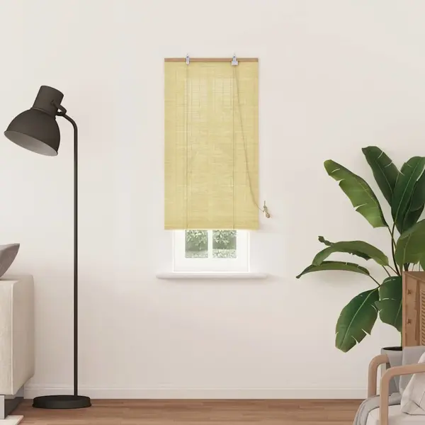 Fensterjalousien Und -schattierungen Mit Vorhängen Natur Bambus Vidaxl thumbnail