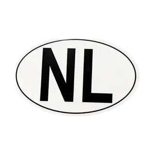 AutoXtreme – Nl Sticker Auto (1 Stuk) – Landcode Nl – Voor Caravan, Auto, Aanhanger & Fietsendrager – Conform Europese Wetgeving