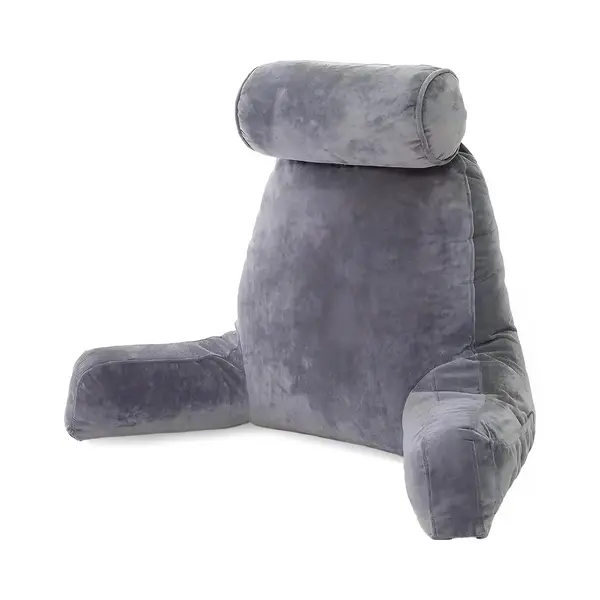 Sleeptight Leeskussen Voor In Bed Of Bank - Ergonomisch Rugkussen Onderrug Ondersteuning - Boekkussen Met Armsteunen - Bookseat Met Opbergvak & Nekrol thumbnail