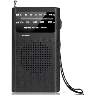 Innovaland Premes Tragbares Notfallradio (Am/Fm) – Batteriebetriebener 2-Band-Weltempfänger Für Reisen, Camping Und Wandern – Kompaktes Radio