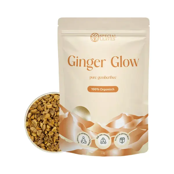 Special Leaves Pure Ginger, 75g Loser Ingwertee Aus 100% Natürlich Geschnittenem Ingwer, Koffeinfrei Und Ohne Zuckerzusätze, Würzig-warmer thumbnail