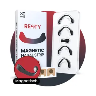 Resty® Magnetische Neusstrips – 30 Paar (60 Tabs) – Herbruikbare Neusspreider – Zweet- & Huidvriendelijk – 4 Maten S-Xl