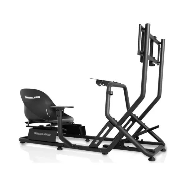 Rebblers® Simr 300GM Kart Racing Cockpit + Gearshift Holder + Monitor Mount - Kart Racestoel - Volledig Verstelbaar - Zwart thumbnail