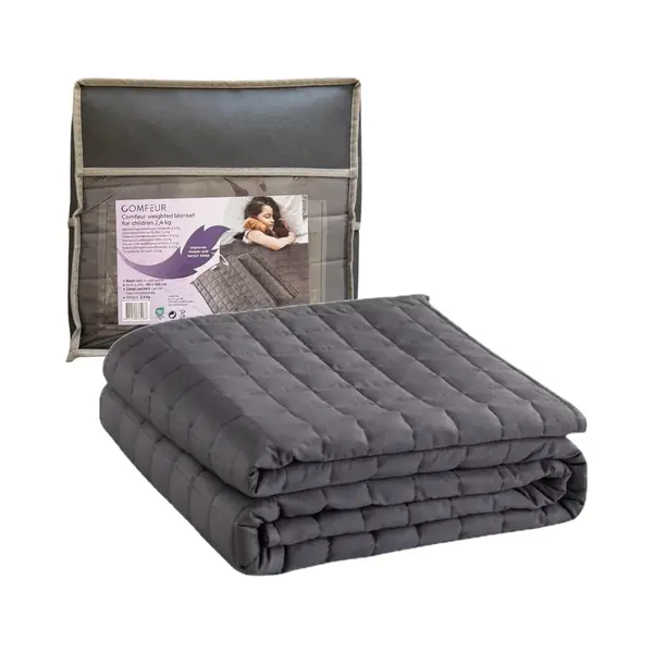 Comfeur Verzwaringsdeken 2, 4 Kg Voor Kinderen - Weighted Blanket Katoen - Comfortabele Verzwaarde Deken Oeko-Tex - 4 Seizoenen Zwaartedeken - Gewicht thumbnail