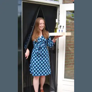 Ki-tec - KD14 - Magnetisch Vliegengordijn – 90x210 Cm – Zelfsluitend – Kind- & Huisdiervriendelijk – Sterke Magneten – Verkrijgbaar In 19