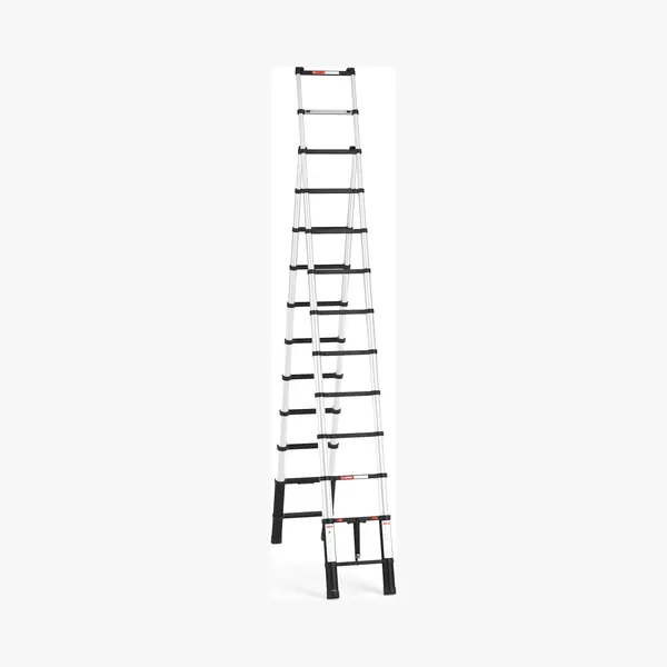 Rmbo - Telescopische Reformladder 3, 8m -Telescoopladder - 3, 8 M Lang, Compact En Draagbaar Met Soft Closing Systeem - Geschikt Voor Particulier En thumbnail