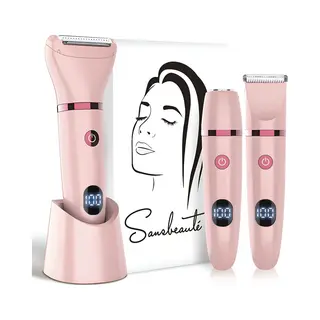 Sansbeauté® 3-in-1 Ladyshave - Mit Display - Elektrisch - Wiederaufladbar über Usb
