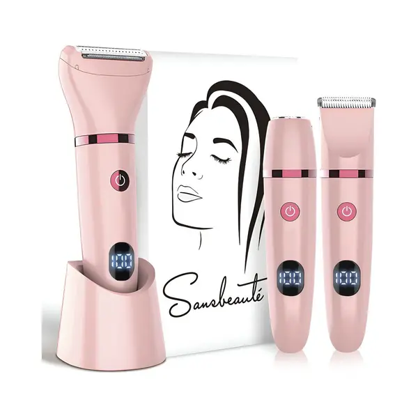 Sansbeauté® 3-in-1 Ladyshave - Mit Display - Elektrisch - Wiederaufladbar über Usb thumbnail