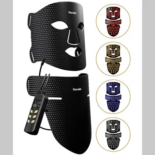 Parvale® Led Gezichtsmasker - Led Masker - Led Gezichtsmasker - Collageen Masker - Red Light Mask - Led Masker Lichttherapie - Red Light Therapy -
