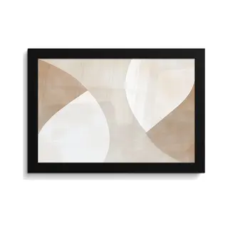 FrameYourWall Poster In Lijst - Fotolijst 30x20 Cm - Posters - Bruin - Japandi - Abstract - Posterlijst Zwart - Decoratie - Wanddecoratie Woonkamer - Muurdecoratie