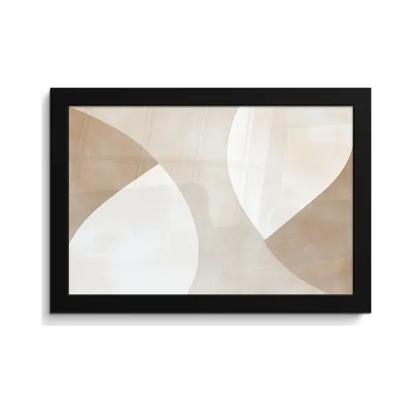 FrameYourWall Poster In Lijst - Fotolijst 30x20 Cm - Posters - Bruin - Japandi - Abstract - Posterlijst Zwart - Decoratie - Wanddecoratie Woonkamer - Muurdecoratie thumbnail