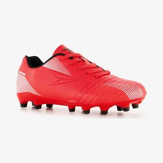 Dutchy Fg Kinder Voetbalschoenen Rood Zwart - Maat 37 - Uitneembare Zool