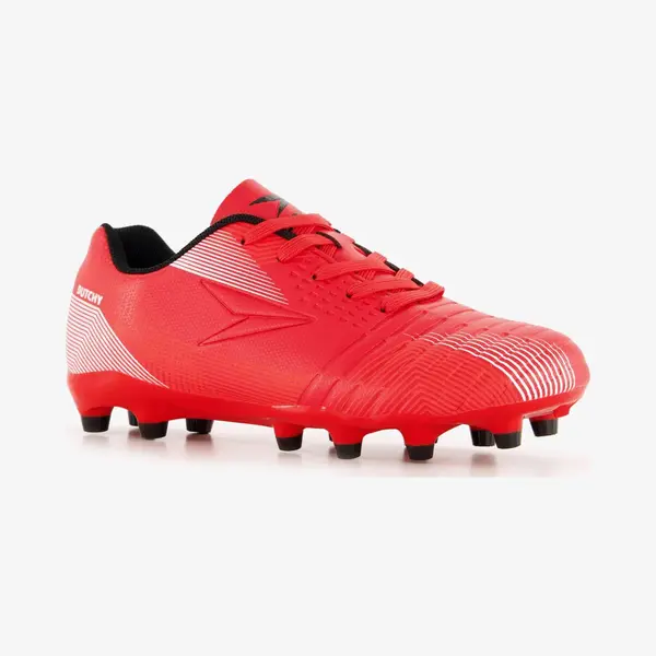 Dutchy Fg Kinder Voetbalschoenen Rood Zwart - Maat 37 - Uitneembare Zool thumbnail