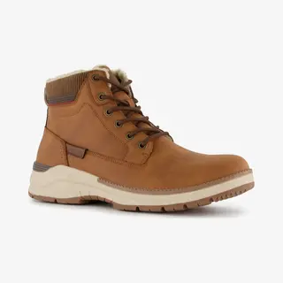 Blue Box Gevoerde Heren Veterboots Cognac Bruin - Maat 44