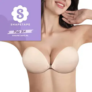 Plak Bh - Shapetape - Plak Bh Push Up - Zelfklevende Bh - Beige - Bandeau Bh - Strapless Bh - Bh Accessoires - Nipple Covers - Tepelplakkers - Bh
