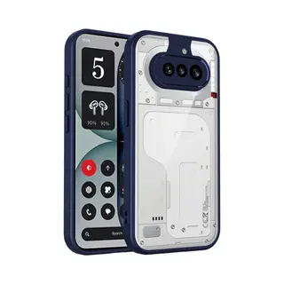 Telestore - Telefoonhoesje Geschikt Voor De Nothing Phone 4a - Blauw Back Cover Hoesje Back Case - Armor Hybrid Tpu Hoesje - Hard Siliconen