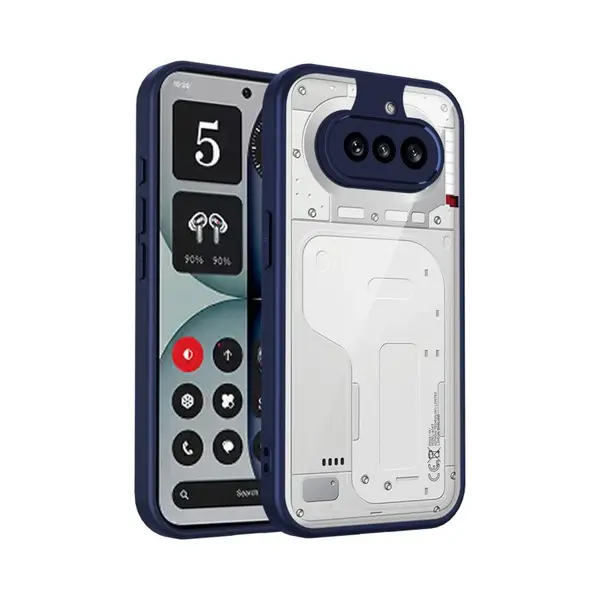 Telestore - Telefoonhoesje Geschikt Voor De Nothing Phone 4a - Blauw Back Cover Hoesje Back Case - Armor Hybrid Tpu Hoesje - Hard Siliconen thumbnail