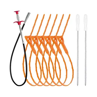 Bondoo Ontstoppingsveer Set 9 Stuks - Geschikt Voor Douche, Keukenafvoer, Wc & Wasbak - Gootsteenontstopper - Rioolreinigersveer - Afvoer Ontstopper -