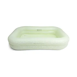 Swim Essentials | Groen Bloemen Opblaas Zwembad 211 X 132 X 46 Cm