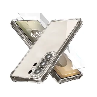 Itech Hoesje Geschikt Voor Samsung S25 Ultra Transparant - 2x Screenprotector - Beschermglas Screen Protector- Anti Shock Case