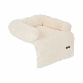 By Cee Cee By Cee Origineel Hondendeken Bank – Hondenkleed Bank - Fluffy Hondenmand - Premium - Volledig Afritsbaar - Beige - 75x90 - Maat S - Tess