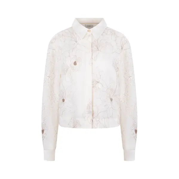 Nukus - Blouse Ecru Nukus Adora Blouse Embroidery Ecru Nks02167 thumbnail