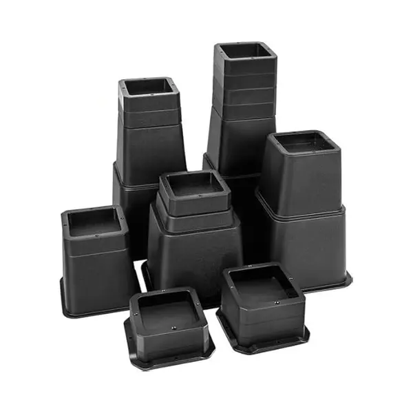 JustValue Verstelbare Meubelverhoger Set - 28-delig - Bedklossen - Stoelverhogers - Tafelverhogers - 2, 5 Tot 30, 5 Cm - Tot 567 Kg Draagkracht - thumbnail