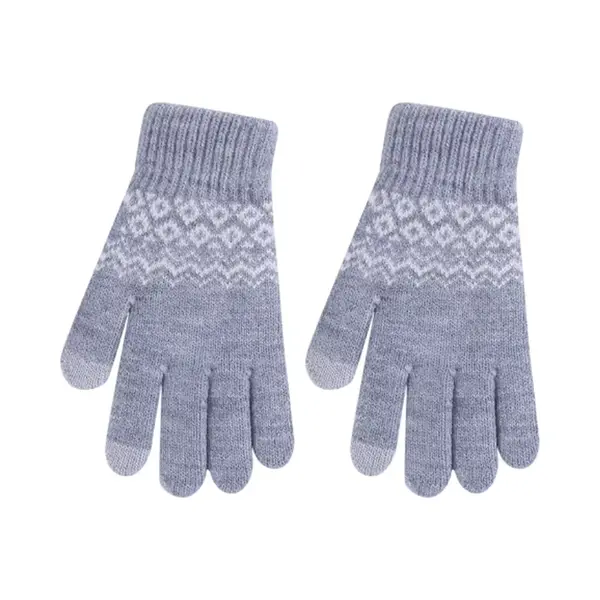 Scoby - Winterhandschoenen Met Touchscreen - Warme Handschoenen - Unisex - Maat S/M - Grijs thumbnail