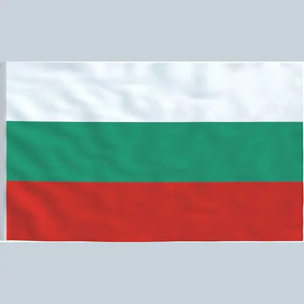 Scoby - Bulgaarse Vlag - Bulgarian Flag - Bulgarije - 90x150cm - Original Colors - Strong Quality - Inclusief Bevestigingsringen thumbnail