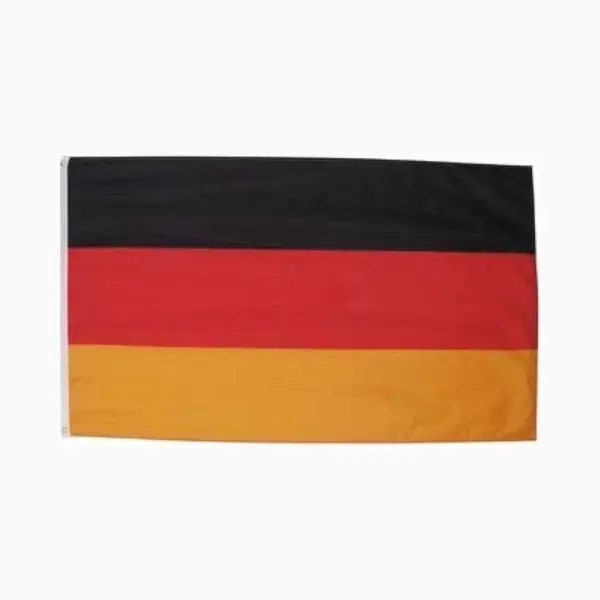 Scoby - Duitse Vlag - German Flag - Duitsland - 90x150cm - Original Colors - Strong Quality - Inclusief Bevestigingsringen thumbnail